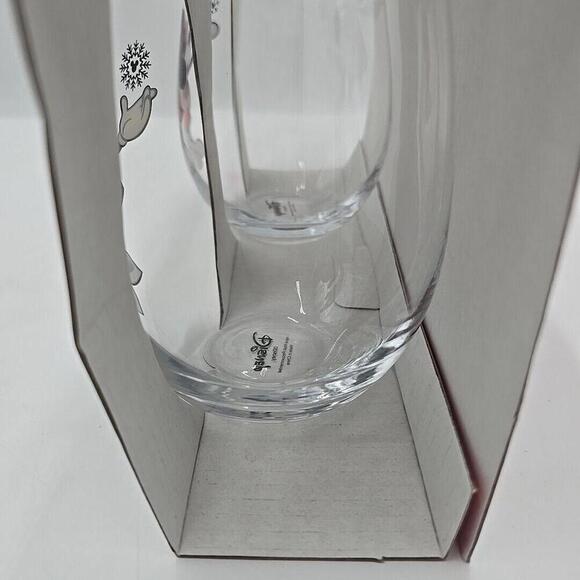 Mickey Mouse & Minnie Mouse Glasses Stemless 2 NIB Holiday Glass DISNEY - Picture 7 of 7
